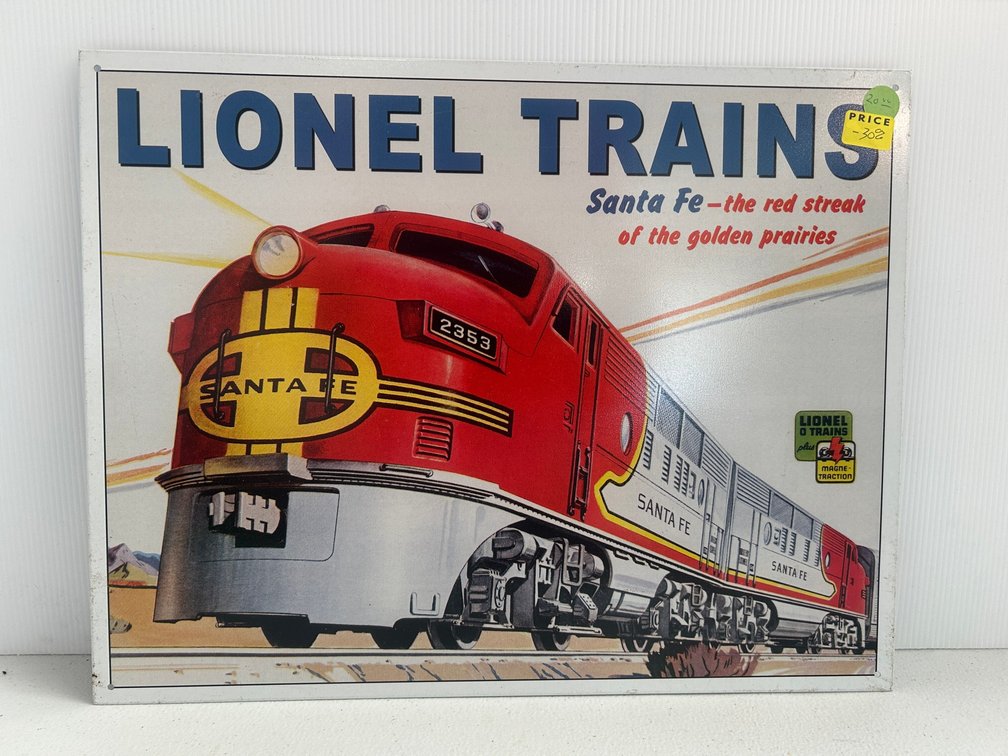 Advertising metal sign
