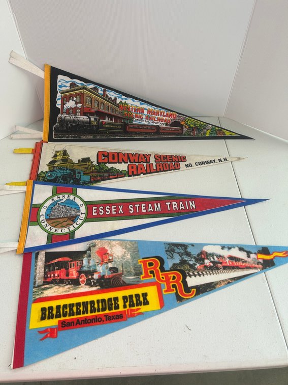 Railroad themed pendants