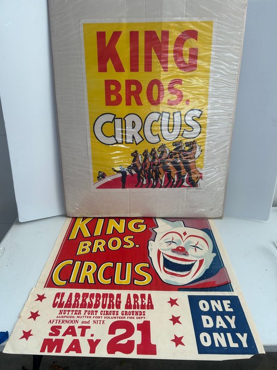 2 Kings Bros. Circus advertising posters