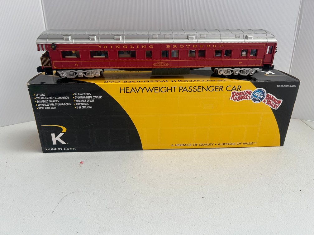 K-Line O Scale Ringling Bros. Heavy Weight passenger car