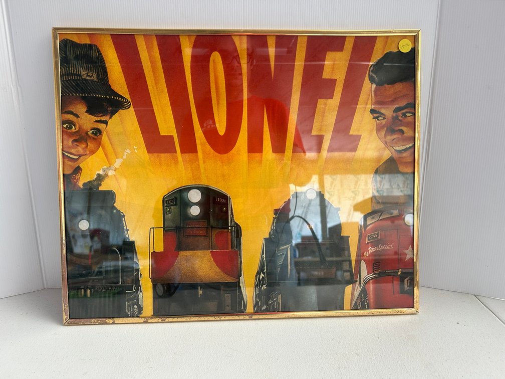 Framed Lionel poster