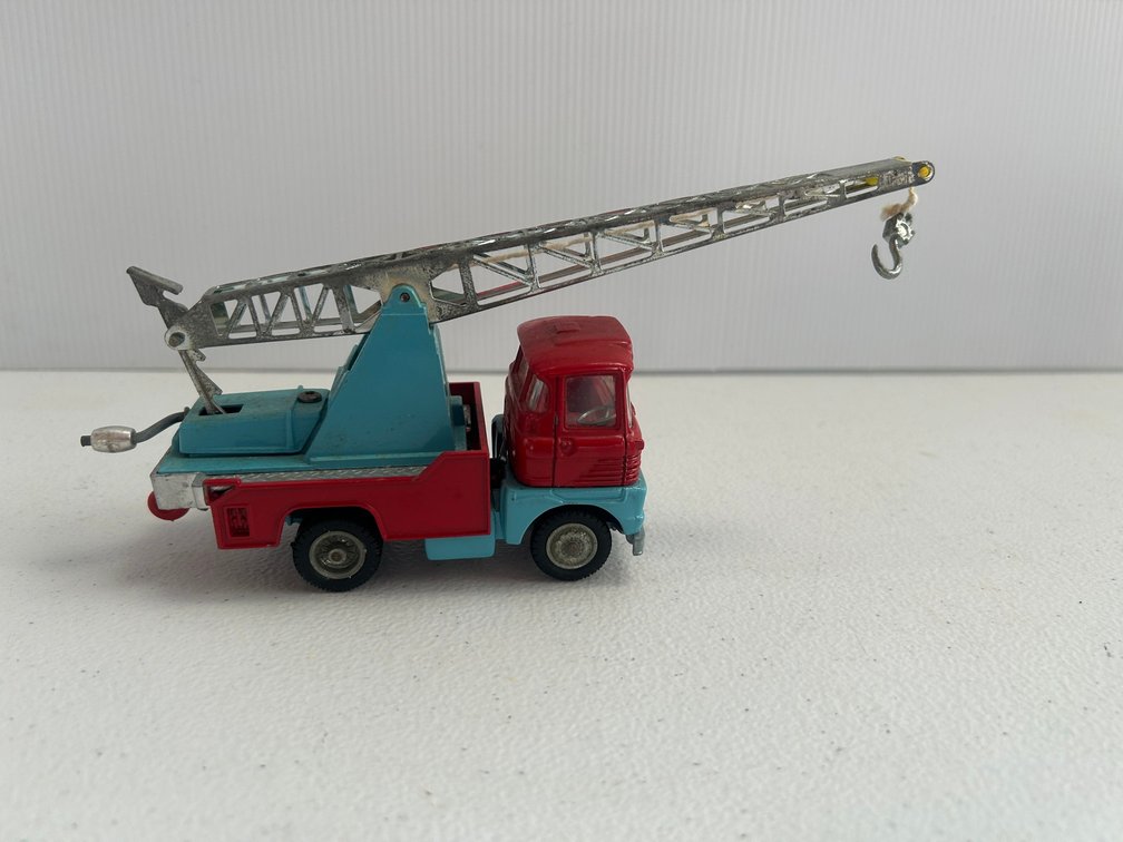 Small Corgi Toys crane truck on rubber wheels