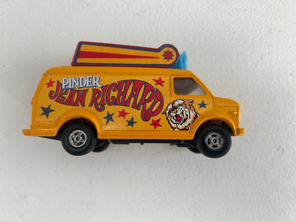 Corgi Toys van marked Pinder Jean Richard-advertising van