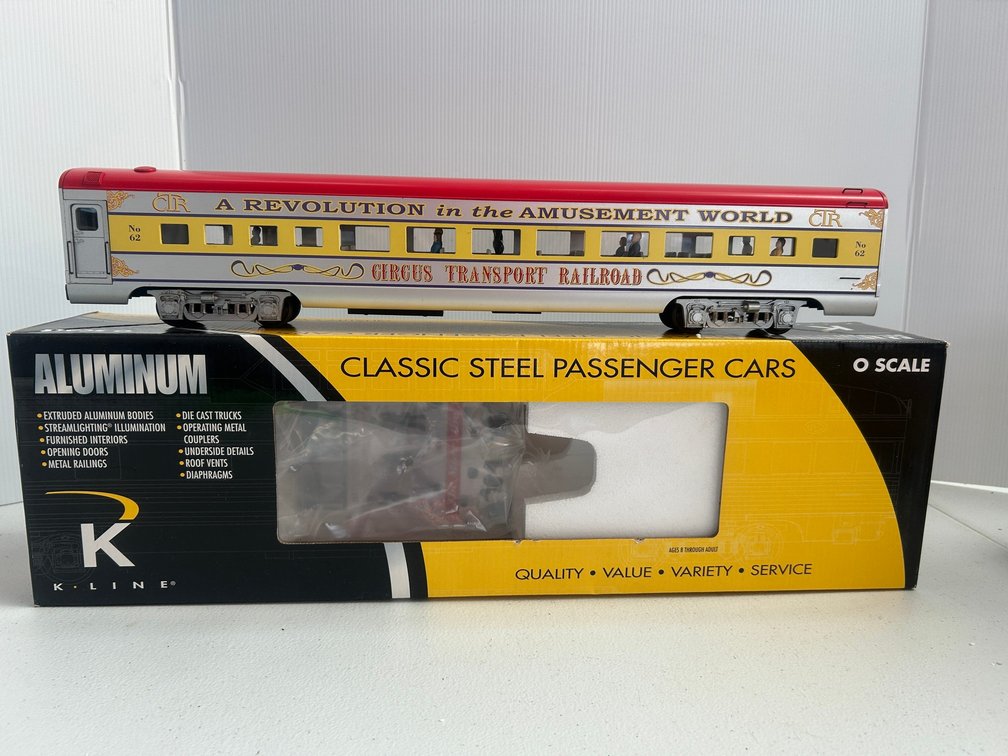 K-Line circus transport passenger car-O Scale dining car