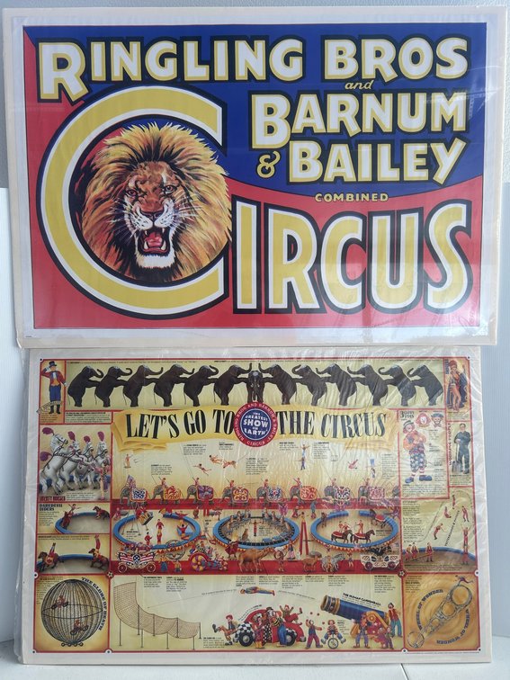 2 Ringling Bros. Barnum & Bailey circus poster