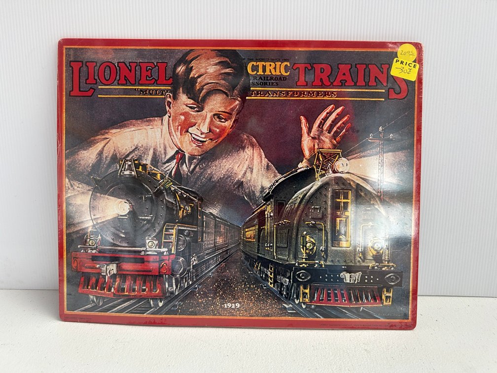 Metal advertising sign
