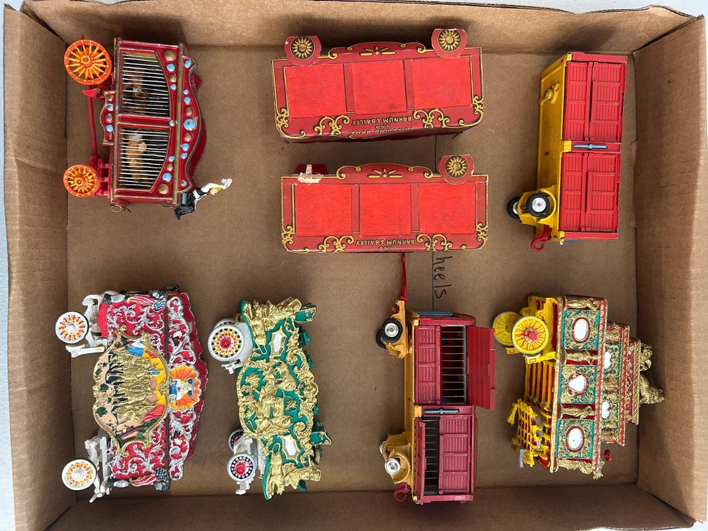 Selection of O Scale circus wagons