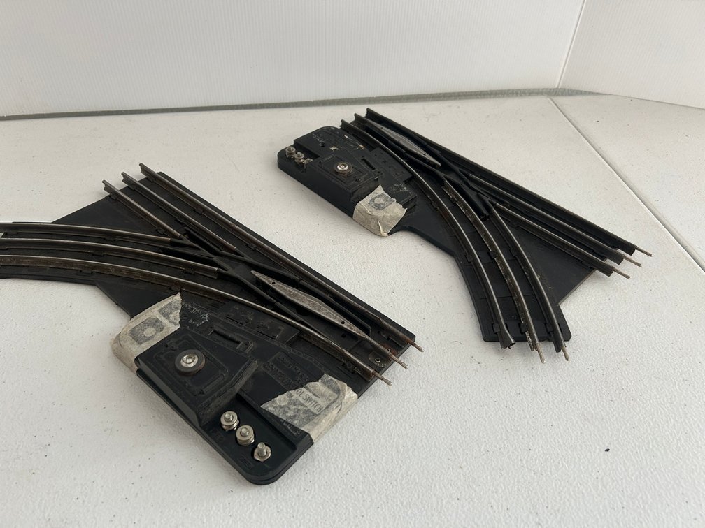 2 Vintage Lionel remote control track switches