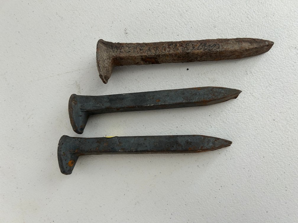 3 Railroad spikes