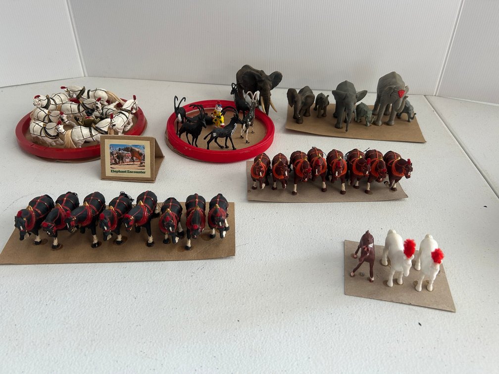 Selection of O Scale circus animals