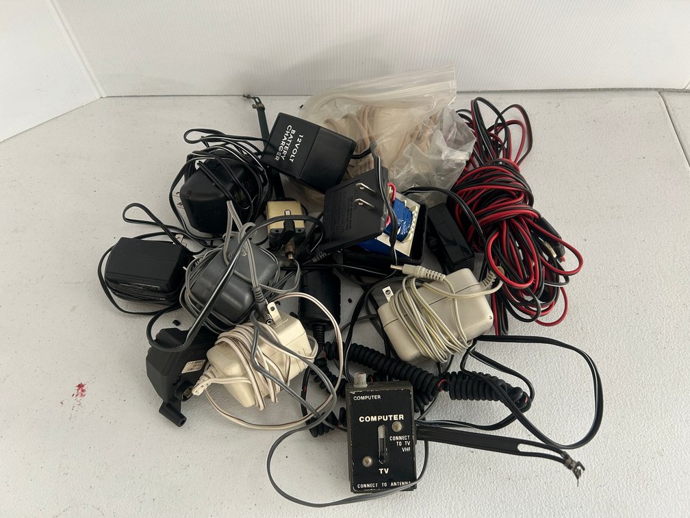 Selection of various transformer and connection items