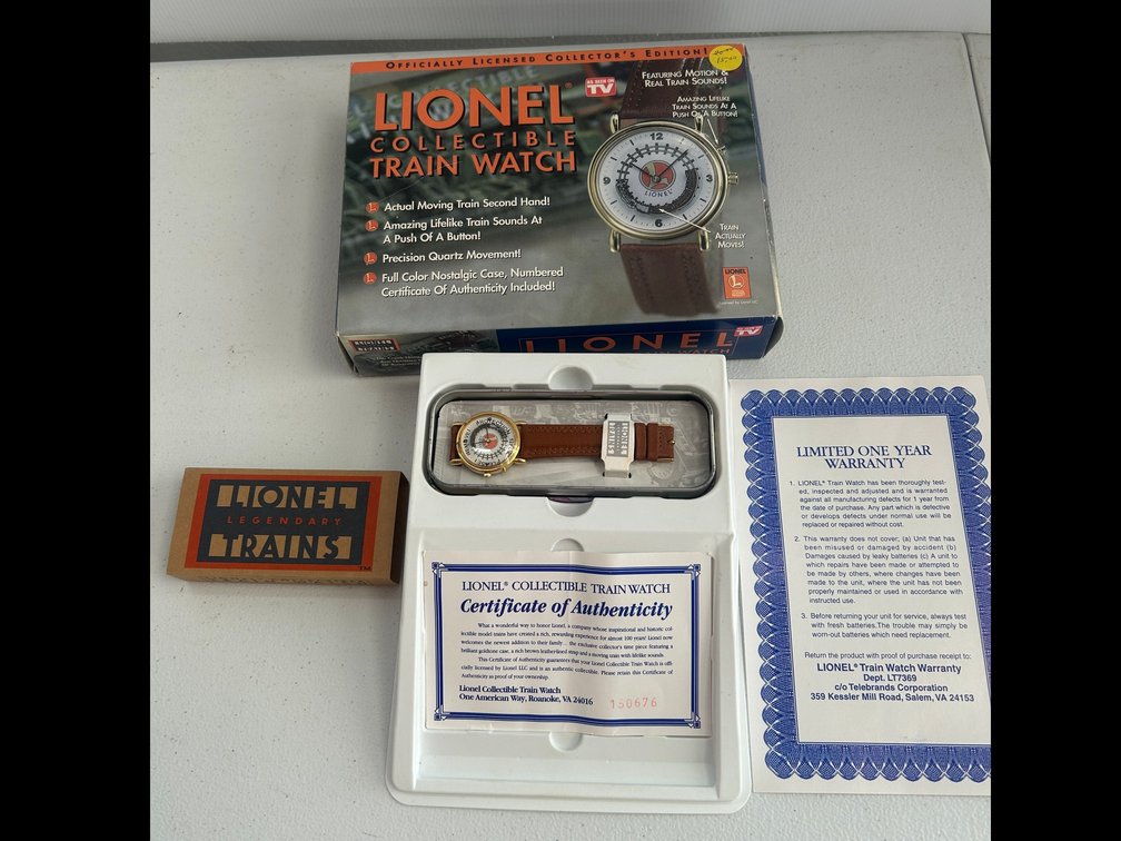 Lionel collectible train watch