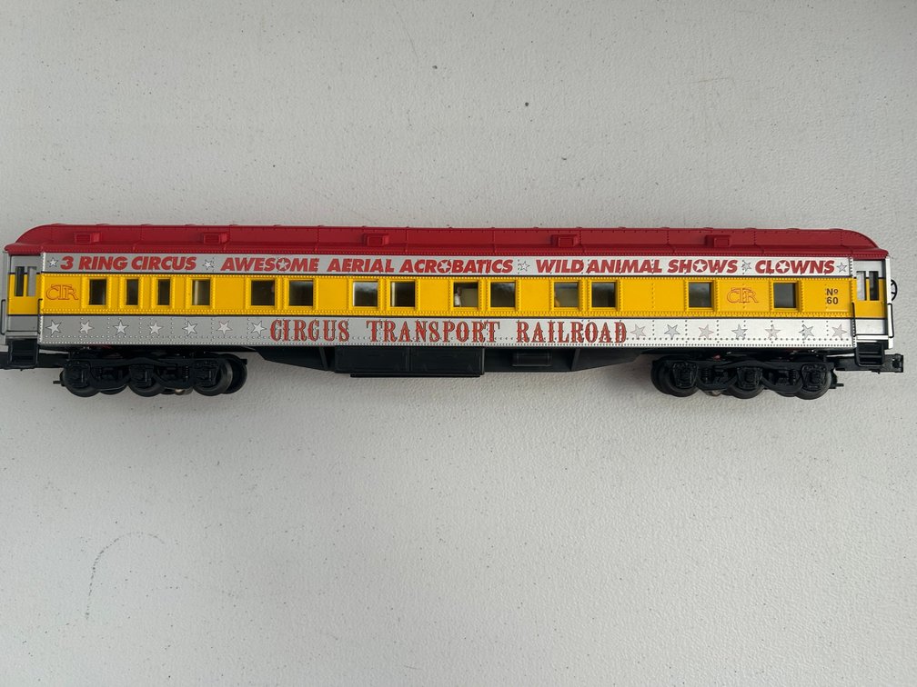 O Scale circus transport railroad passenger car
