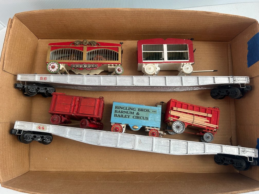 2 Custom built O Scale flat cars