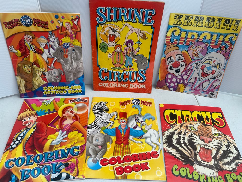 Circus coloring books