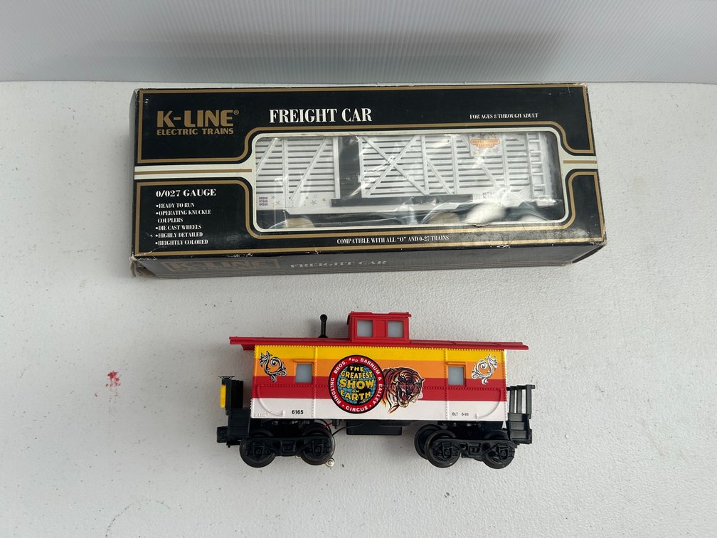 K-Line O Scale freight car, O Scale Ringling Bros. theme caboose