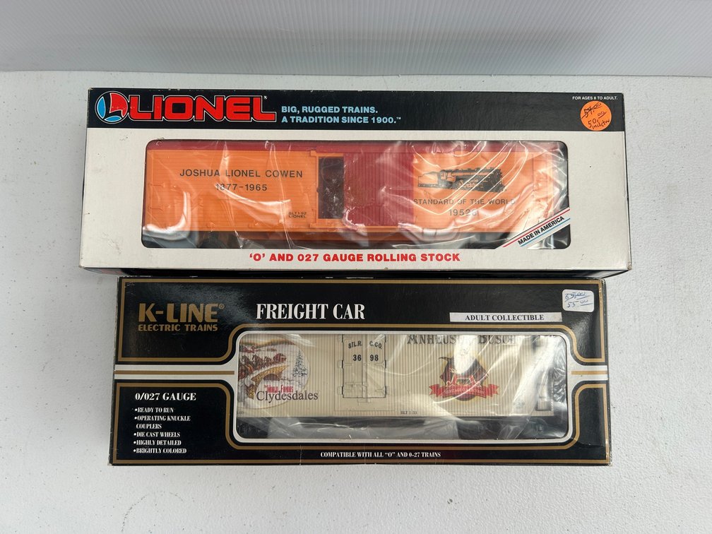 Lionel and K-Line freight cars