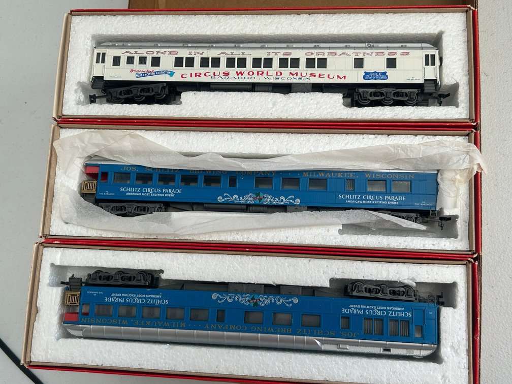 Selection of The Great Circus Train From Walthers passenger cars