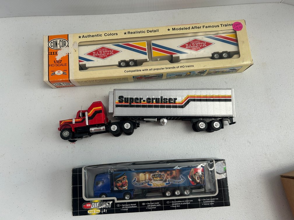 Selection of 1/48 and 1/87 scale trucks