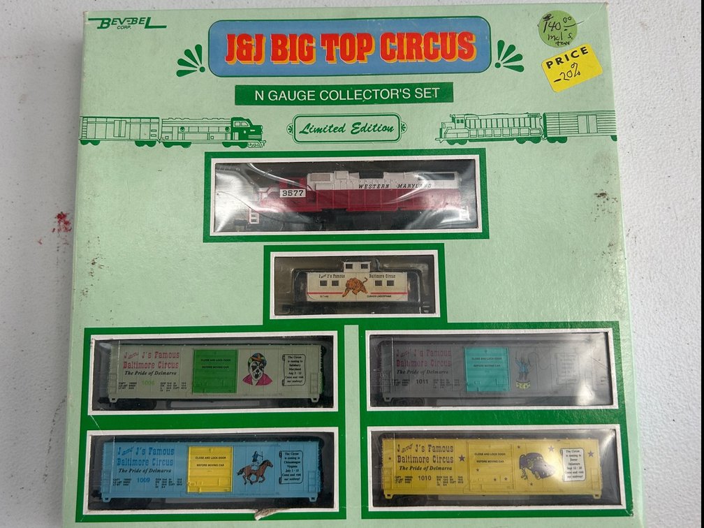 J&J Big Top Circus N Gauge collector's set