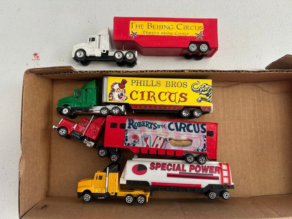 Selection of HO Scale tractor and trailer