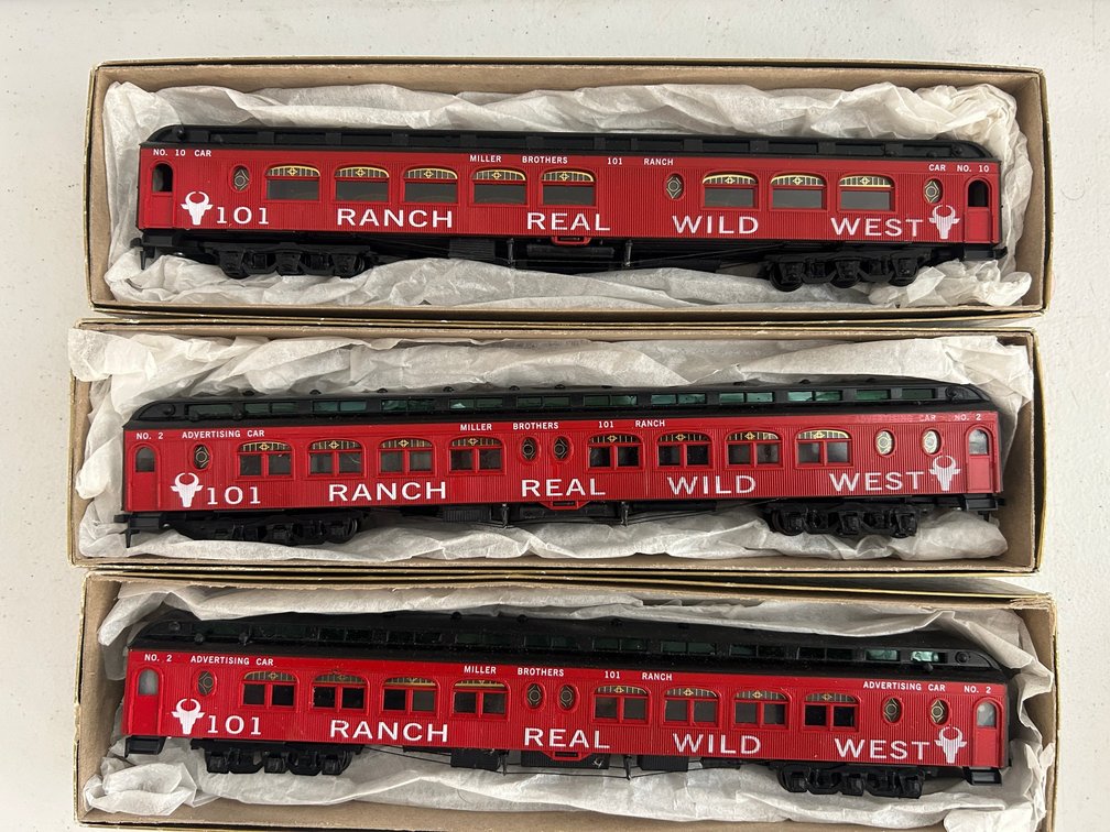 Selection of Wild West theme passenger dining and coach cars-HO Scale