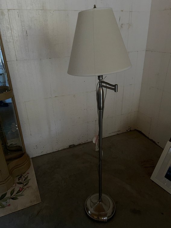 Meta; Floor Lamp, Brushed Finish