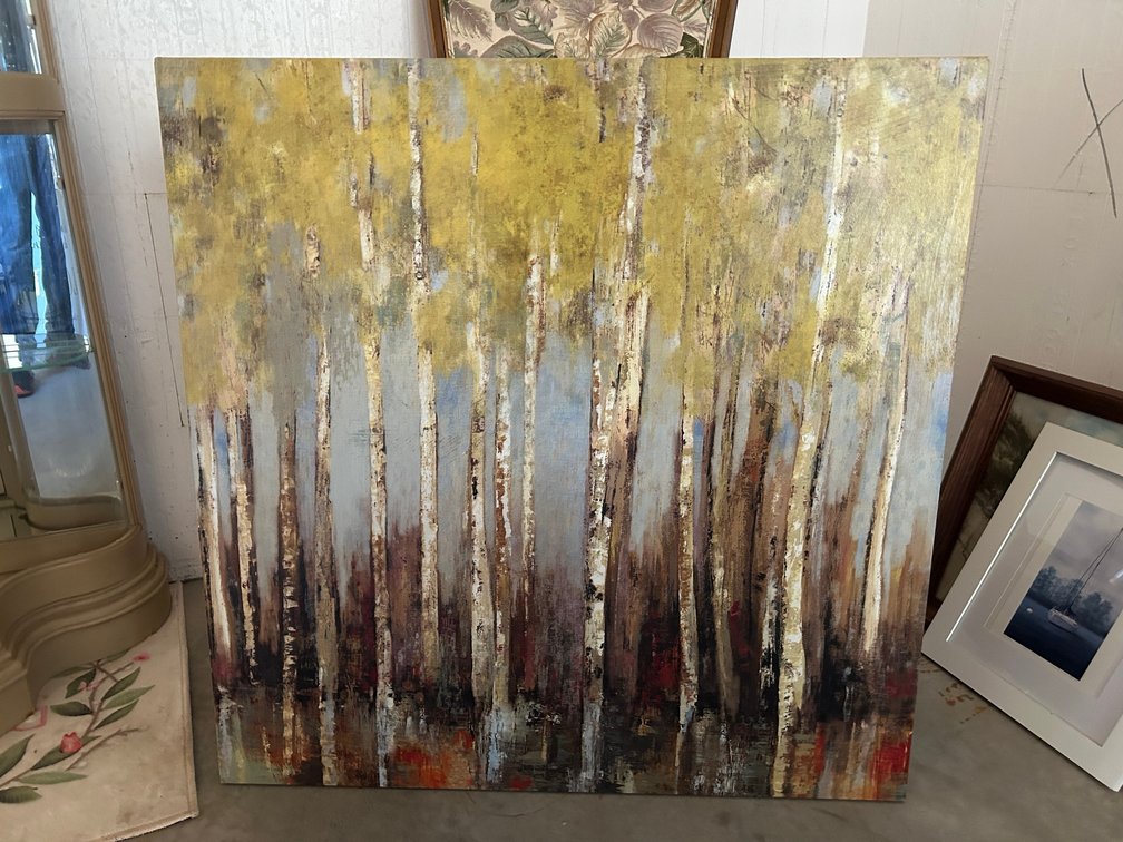 Decorative Picture of Trees in Yellow