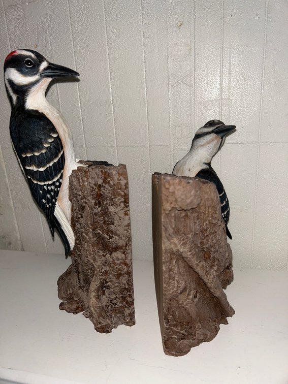 Wood Pecker Book ends