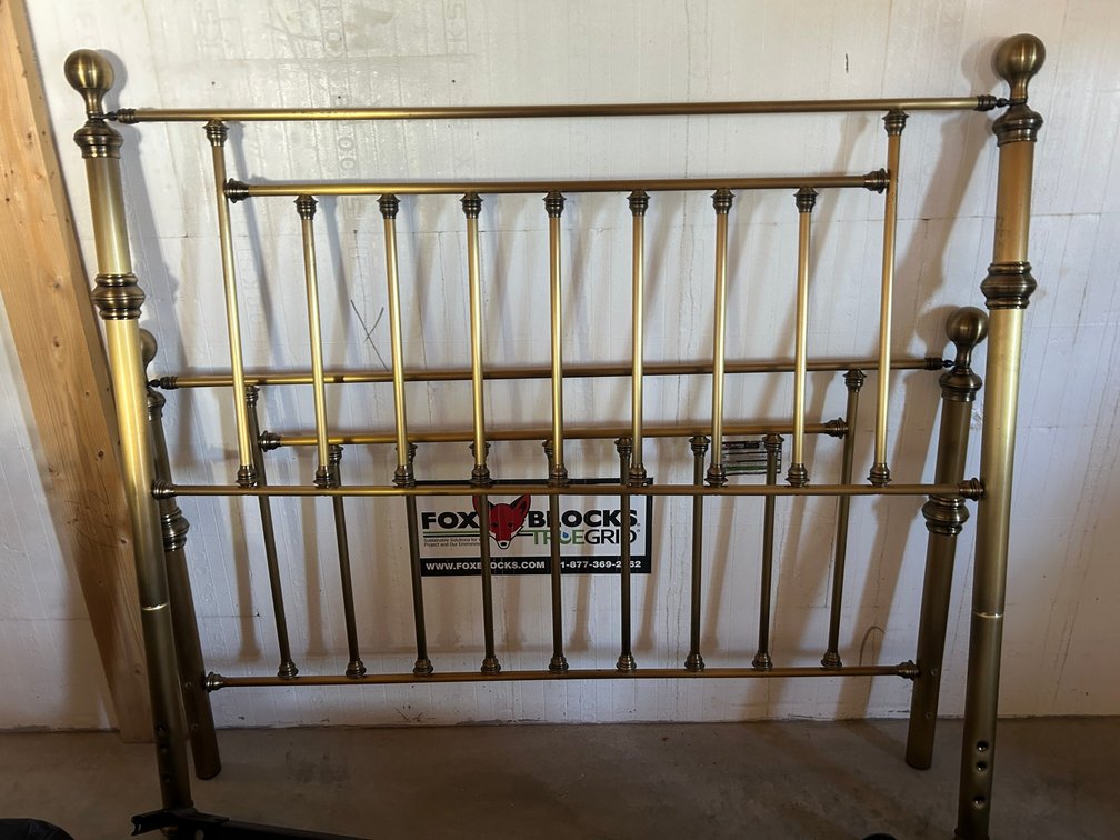 Brass Bed Complete with Rails