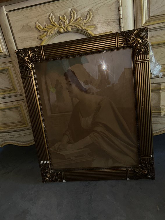 Woman in Robe Reading Book