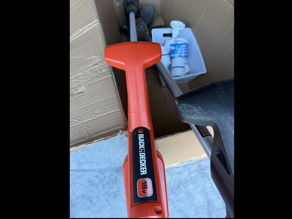 2 Weed eaters and cordless leaf blower in box