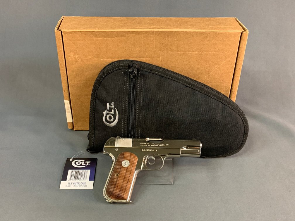 [29]  Colt 1903 Pocket Hammerless General Officer's Model Nickel .32 ACP | SN:GOP2073