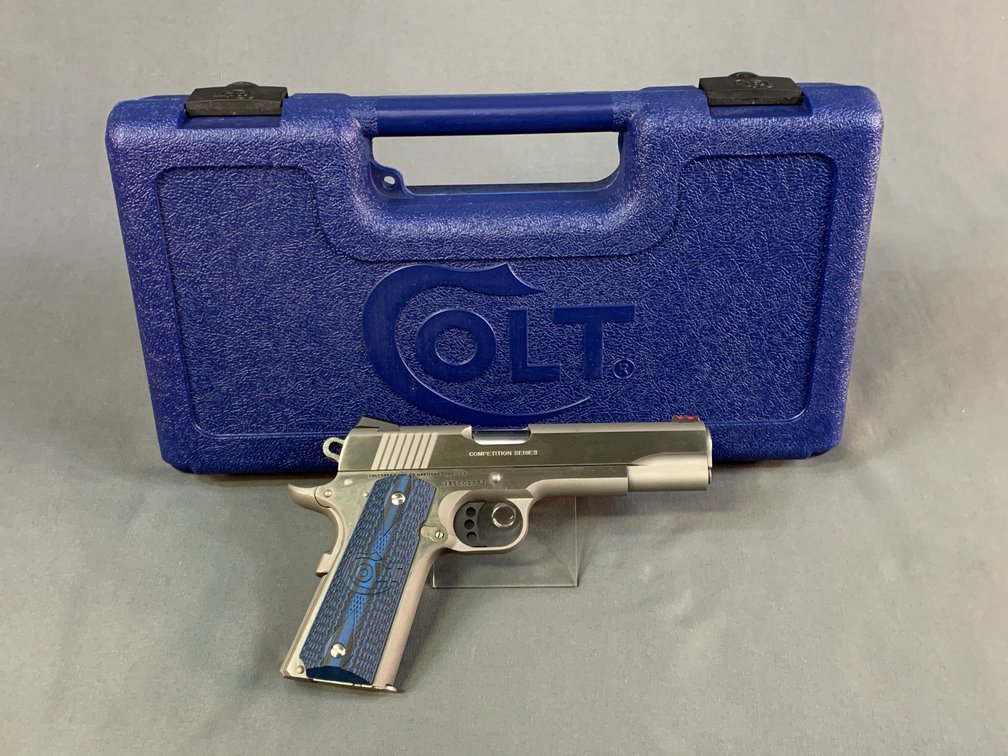 [35]  Colt Govt Model Mk IV/Ser 70 Model O - Competition Series, Stainless .38 Super | SN:38SCC2772