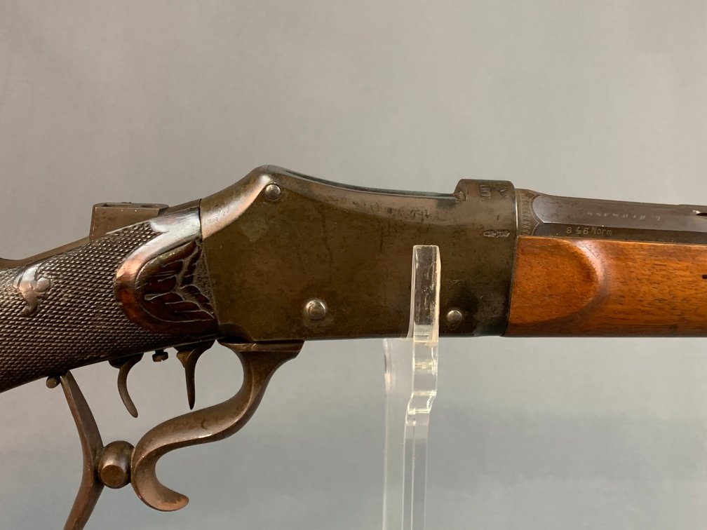[298]  German Schuetzen Single Shot Target Rifle - H. Brunning Stuttgart  8mm | SN:NVN