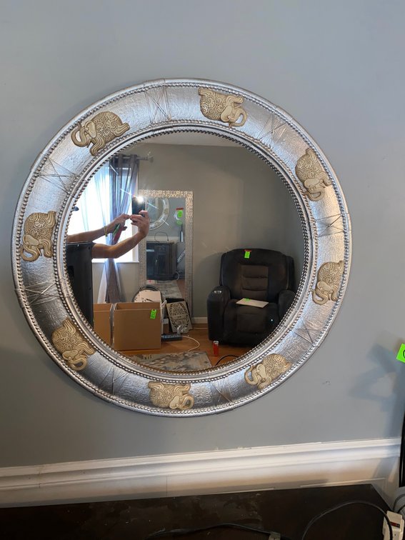 Decorative Elephant Themed Mirror, Mirror
