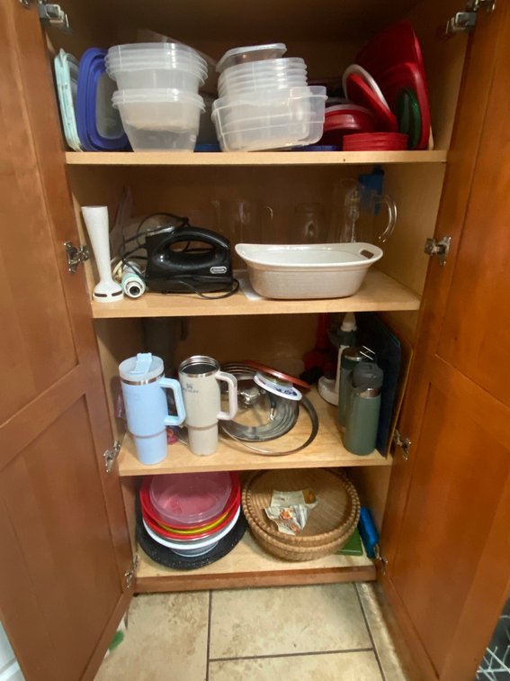 Tupperware, Glass Pitchers, Stanley Mug, Thermos's