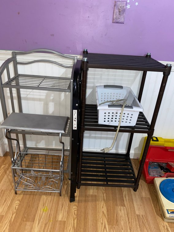 2-Metal Stands, Magazine Rack
