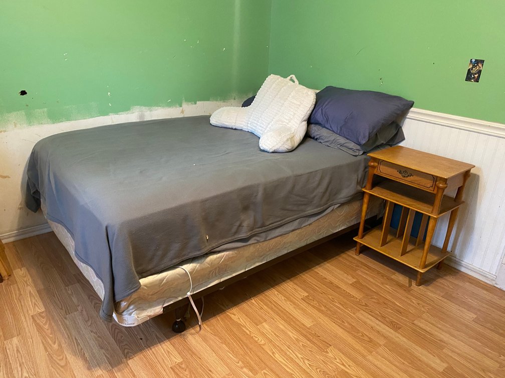 Full Size Bed and Night Stand
