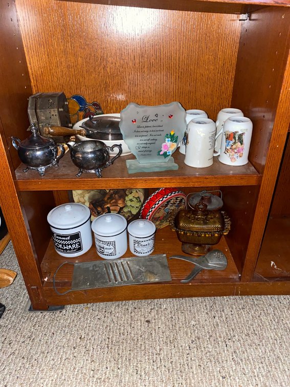 3-Silver Plate Items, Collectable Mugs, Canisters