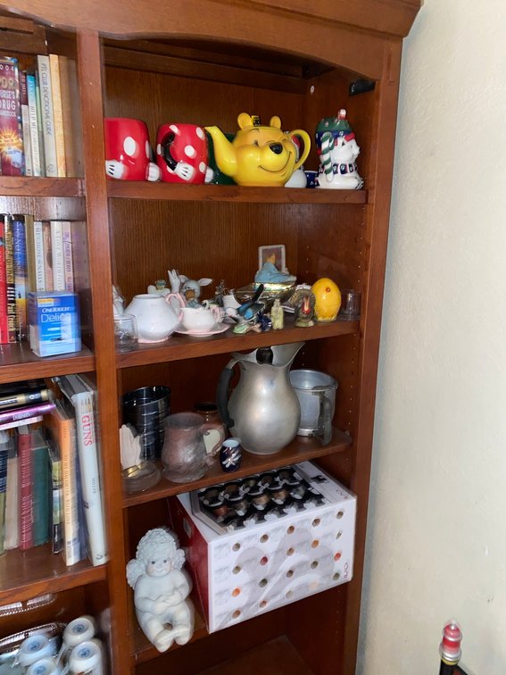 Tea Pot, Glass Figurines, Knick Knacks, and More