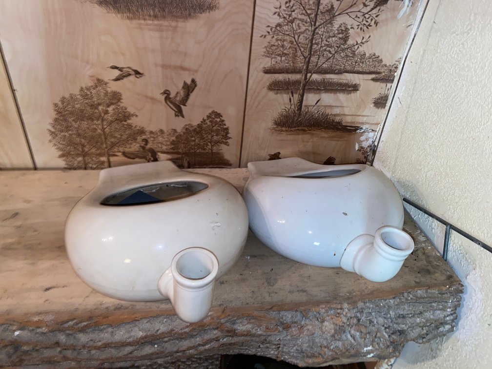 2-Vintage Bed Pan Urinals