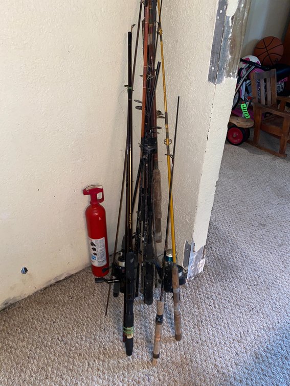 Fishing Poles, Spinning Reels, Bay Caster