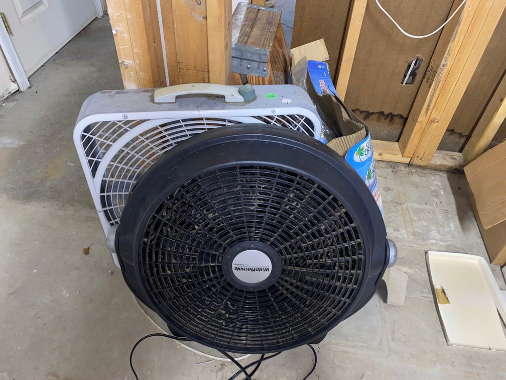 3- Fans, Small Step Ladder