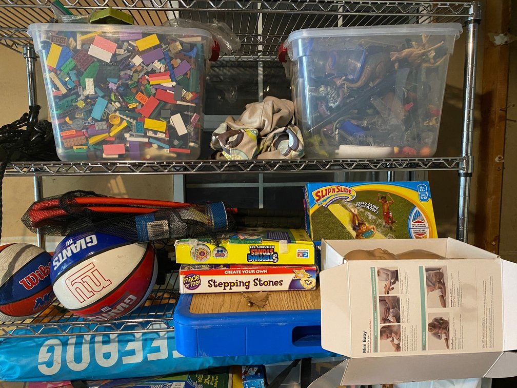 Legos, Toy Dinosaurs, Basketballs, Slip and Slide, and More