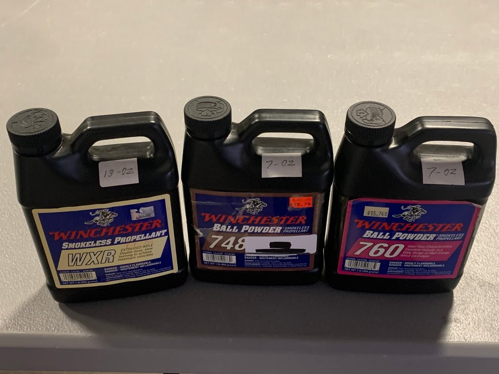 [2384]  Three Winchester Smokeless Powder Containers