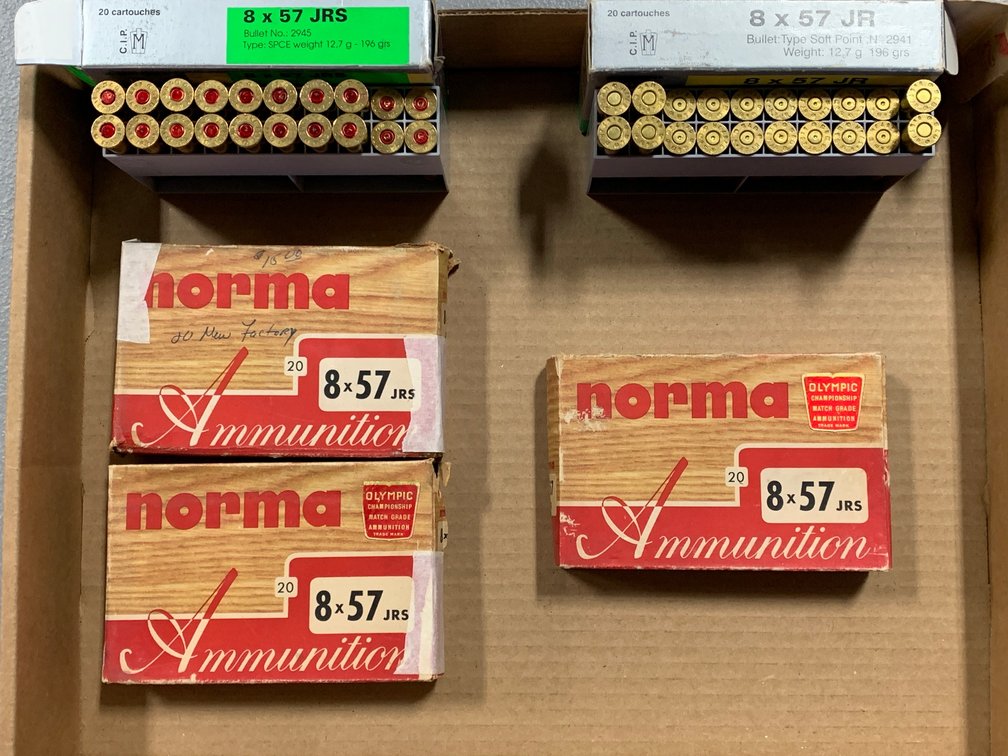 [2213]  Ammo Lot: 8x57JR and 8x57JRS