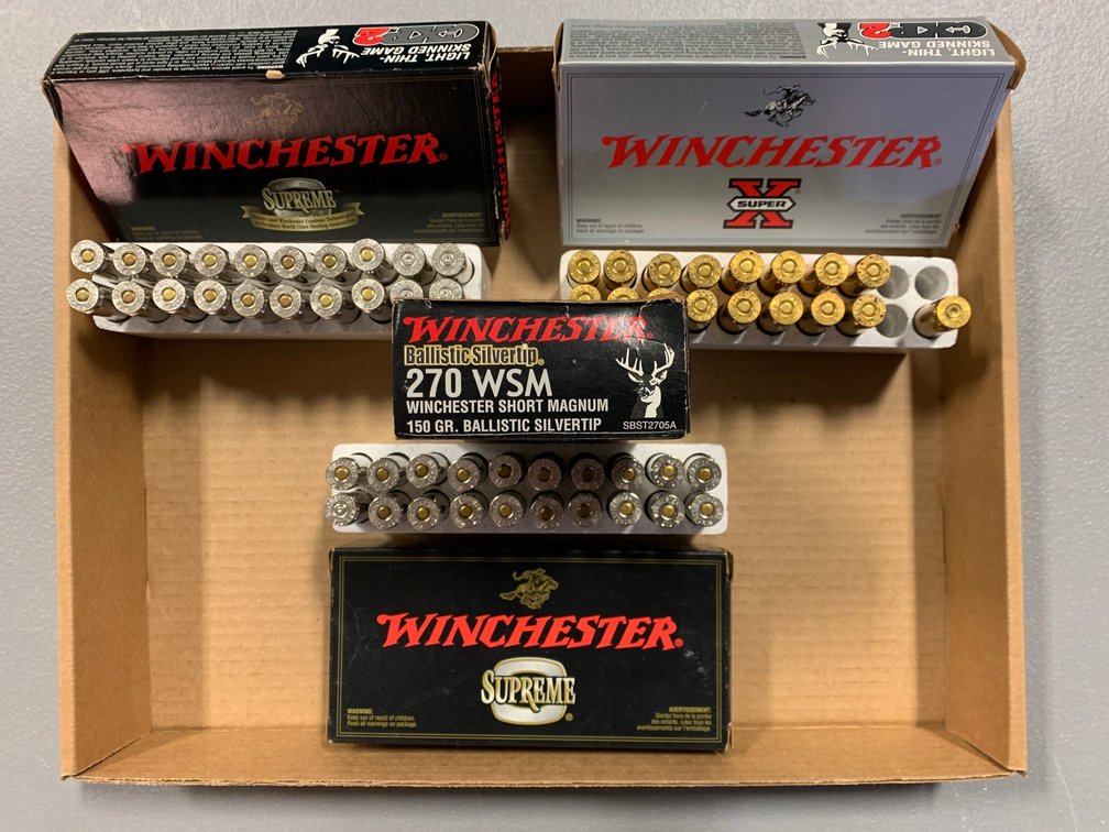 [2132]  Ammo Lot: .270 WSM