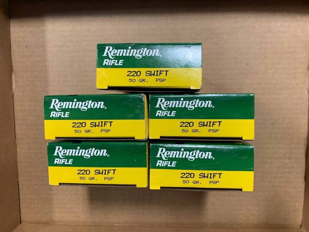 [2112]  Ammo Lot: .220 Swift