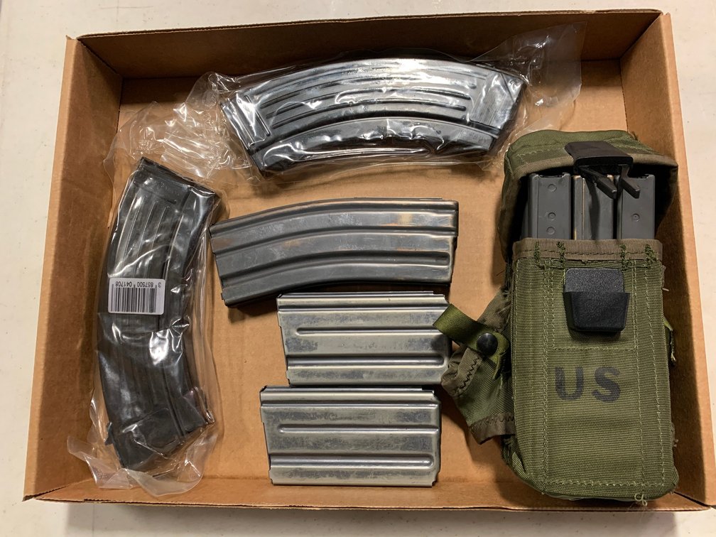 [3400]  Eight Steel Rifle Magazines